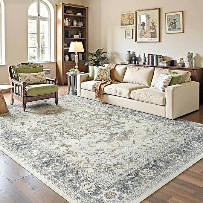Lofus 5x7 Area Rugs for Living Room, Machine Washable Non-Slip Area Rug - Image 2