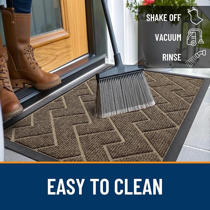 OLANLY Front Door Mat Indoor Outdoor Entrance, Waterproof All-Season, - Image 6