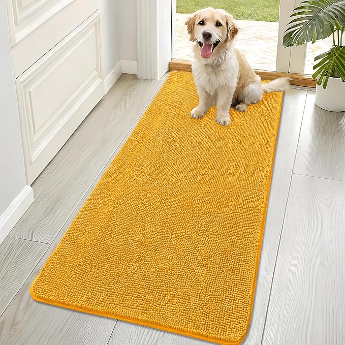 OLANLY Dog Door Mat for Muddy Paws 70x32, Absorbs Moisture and Dirt, Absorbent by OLANLY