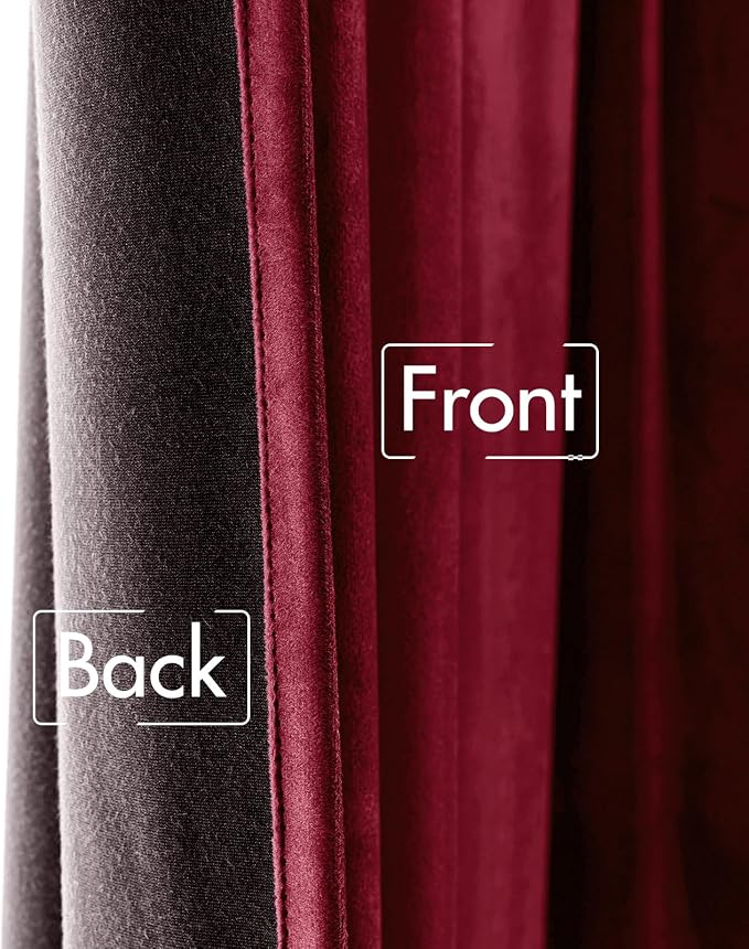 MIULEE Velvet Curtains 84 inches 2 Panels - Image 6