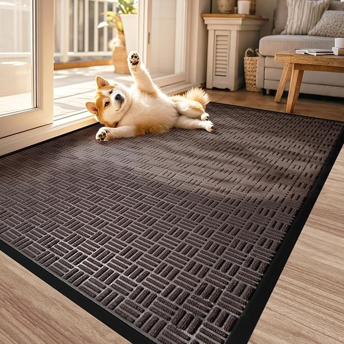 Mibao Front Door Mat Indoor Outdoor Entrance, Dirt Trapping Waterproof - Image 7