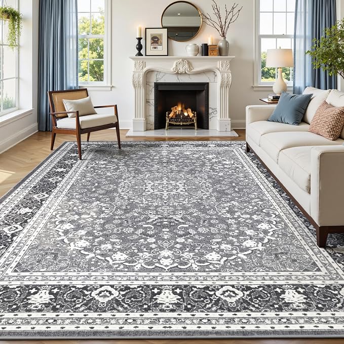 Lofus 8x10 Area Rugs for Living Room, Machine Washable Non-Slip Area Rug - Image 9