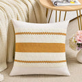 Fancy Homi Set of 1 Mustard Yellow Fall Decorative Throw Pillow Cover 20x20 Inch by Fancy+Homi