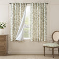 jinchan Lined Linen Floral Curtains by JINCHAN