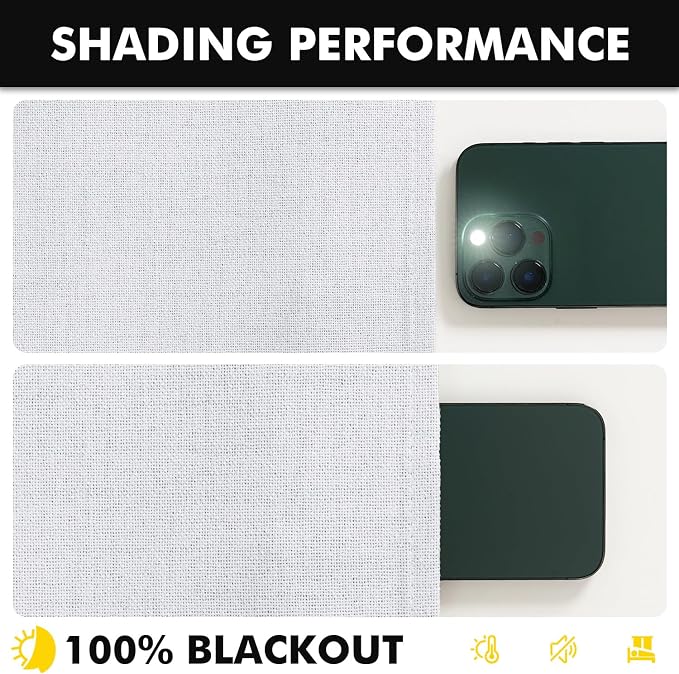 MIULEE 100% Blackout Linen Curtains - Image 7