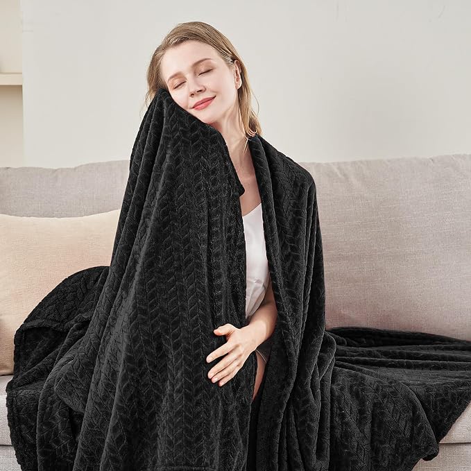 inhand Black Soft Throw Blanket - Image 5