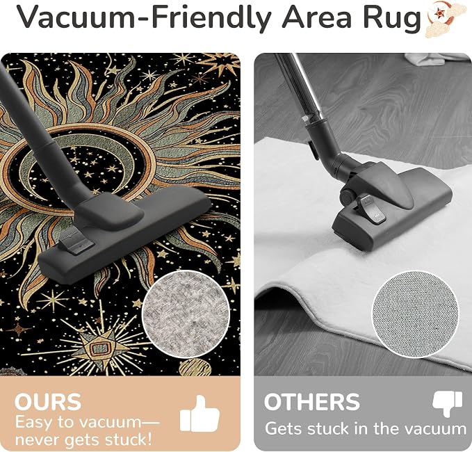Vacuum-Friendly, 6x9 Washable Area Rug - Image 4