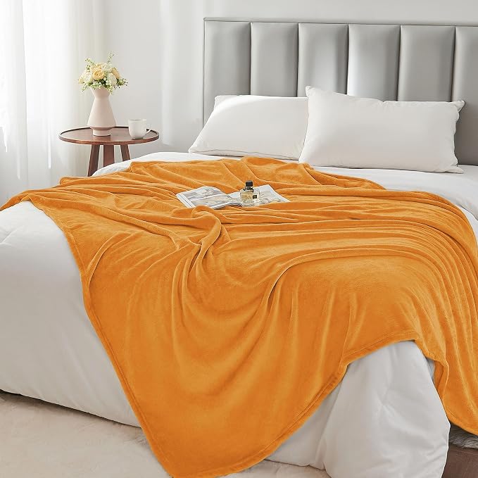 BEDELITE Burnt Orange Throw Blankets - Image 6