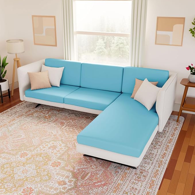 Waterproof Sectional Sofa Cushion Covers, L Shape Couch Slipcovers | L Shape - Image 2