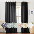 NICETOWN Linen Sheer Black Curtains by NICETOWN
