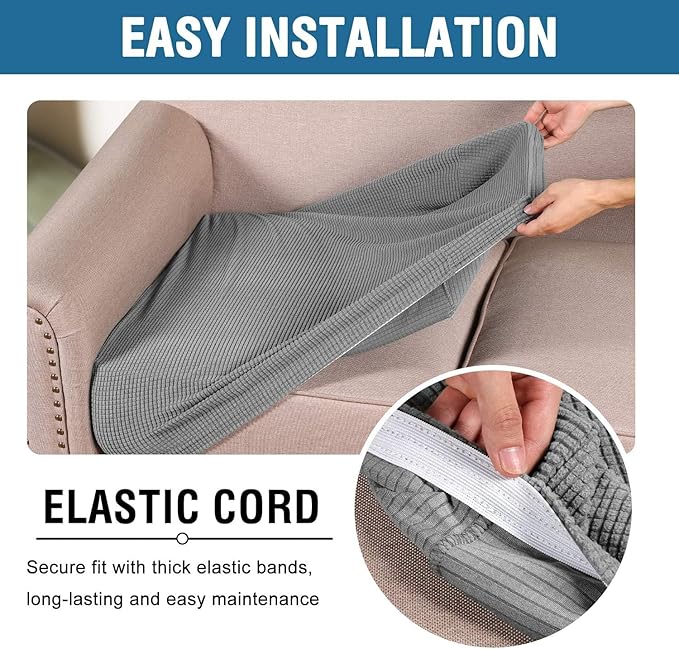 H.VERSAILTEX Super Stretch Individual Seat Cushion Covers - Image 5
