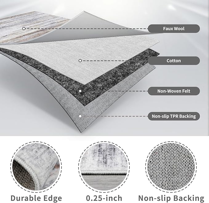 3x14 Washable Hallway Runner Rug: Extra Long Runners - Image 4