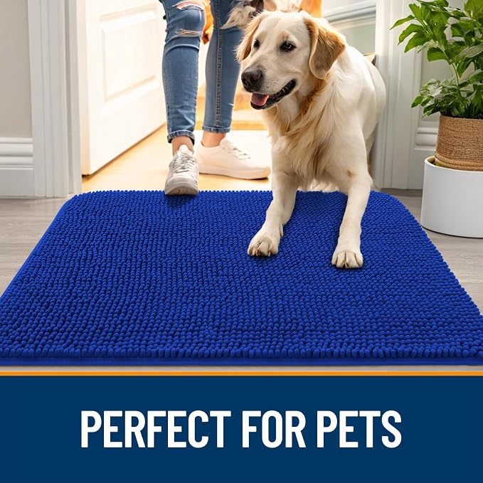 OLANLY Dog Door Mat for Muddy Paws 54x32, Absorbs Moisture and Dirt, Absorbent - Image 6