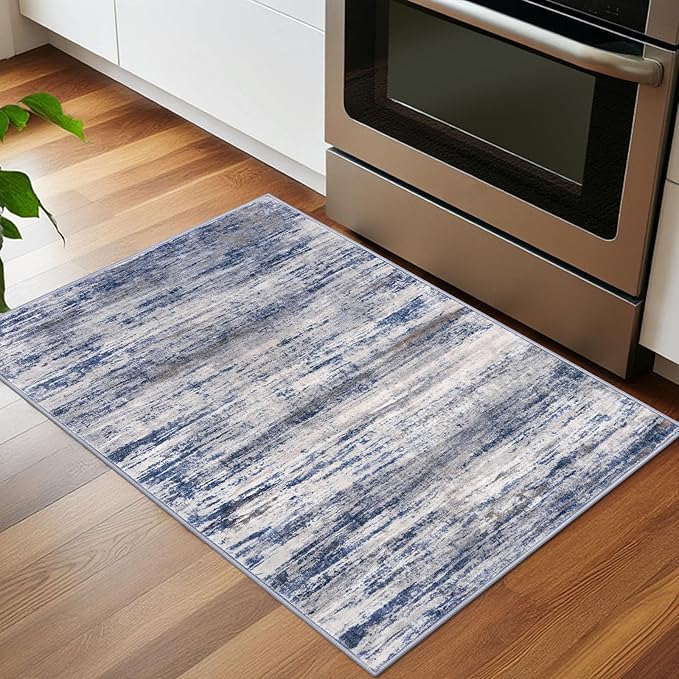 KOZYFLY Modern Abstract Rugs for Entryway 2x3, Washable Kitchen Rug Non-Slip - Image 4