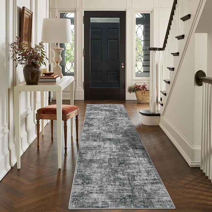 2'6''x8' Runner Rugs Washable Rug: Modern Abstract Living Room Rug Soft - Image 6