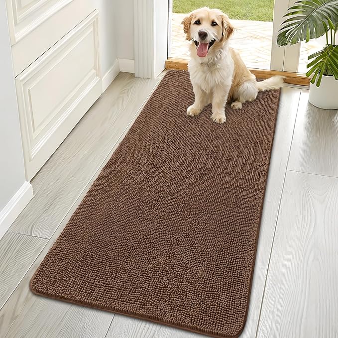 OLANLY Dog Door Mat for Muddy Paws 70x35, Absorbs Moisture and Dirt, Absorbent by OLANLY