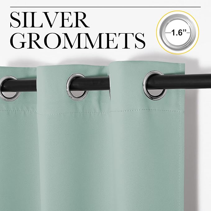 NICETOWN Modern Blackout Curtains Noise Reducing, 2 Panels, W42 x L54, Thermal - Image 2