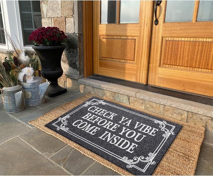 Front Door Door Mat Indoor Outdoor Entrance Doormat Rubber Welcome Door Mat - Image 6