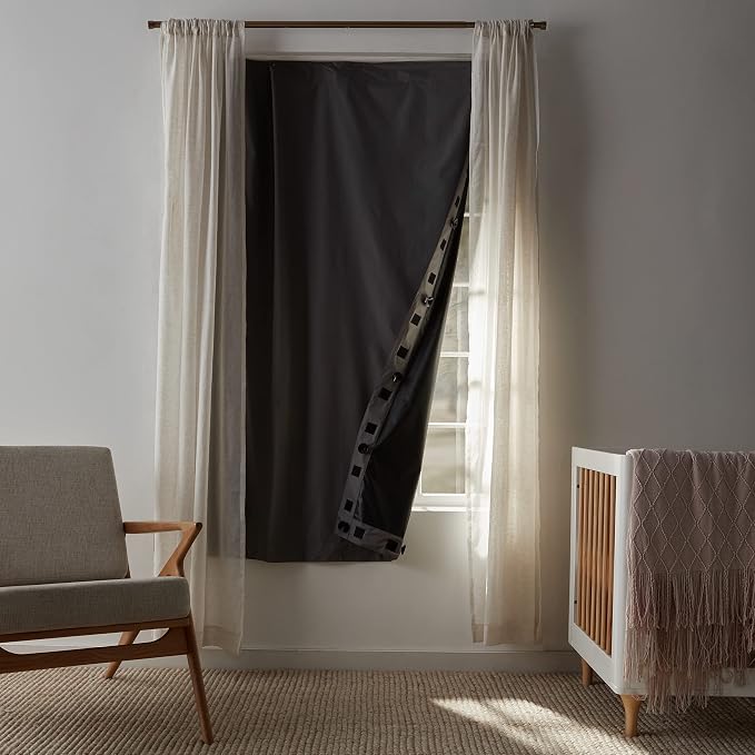 Amazon Basics Portable Energy Saving Noise Reducing Blackout Curtain Shade - Image 6
