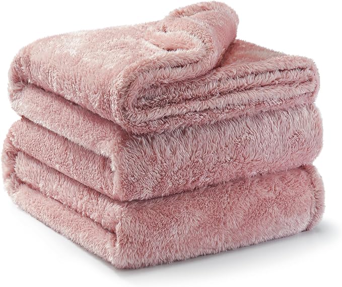Exclusivo Mezcla Plush Fuzzy Fleece Bed Blanket King Size, Super Soft, Fluffy - Image 4