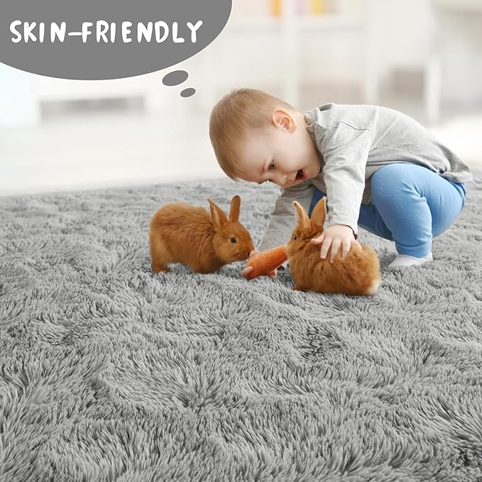 LOCHAS Ultra Soft Indoor Modern Area Rugs Fluffy Living Room Carpets - Image 5
