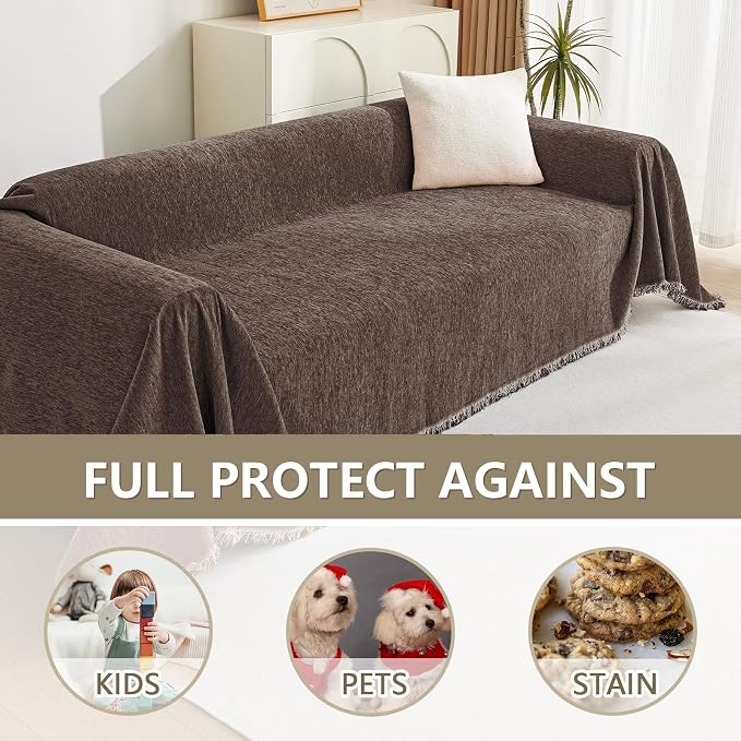 MYSKY HOME Couch Cover for Dogs, Pet Couch Covers L Shape Sectional Couch Cover - Image 3