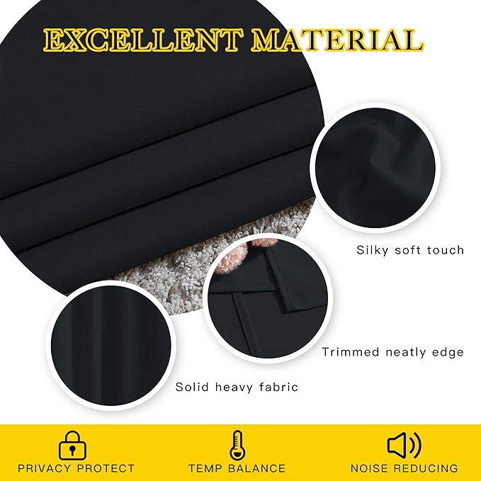 NICETOWN Patio Blackout Curtain Panels - Image 4