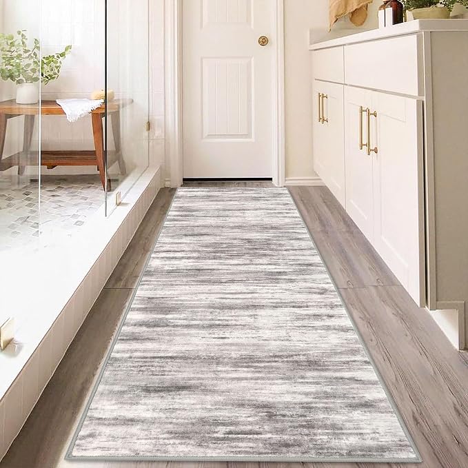 KOZYFLY 3x8 Ft Rug Modern Ombre Runner Rug - Image 7