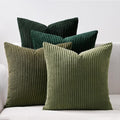 Topfinel Dark Green Euro Shams Decorative Throw Pillow Covers 22x22 Inch Set of by Topfinel