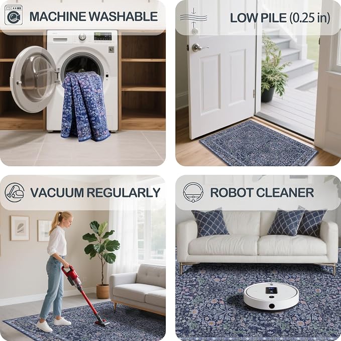 Washable 2'6" x 10' Runners for Hallways, Non Slip Long Floor Runner for Kitchen - Image 6