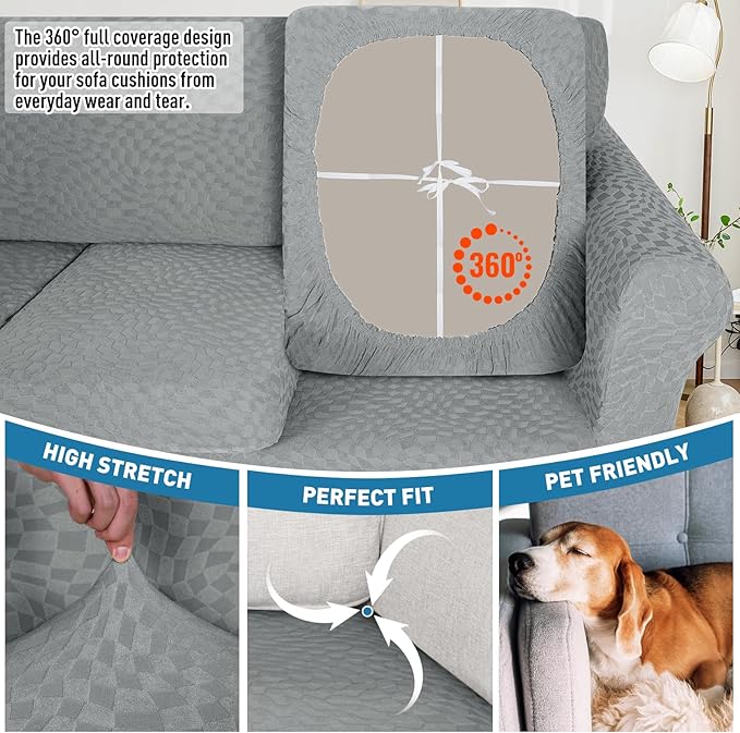 2025 Stretch Chaise Covers for Sectional Sofa, Individual Chaise Lounge Cover - Image 4
