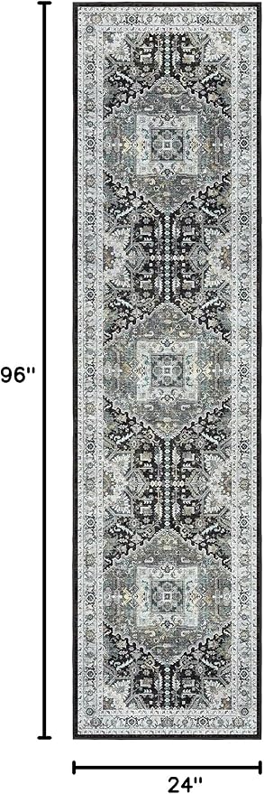 Madane Washable Runner Rug 2x8, Runners - Image 2