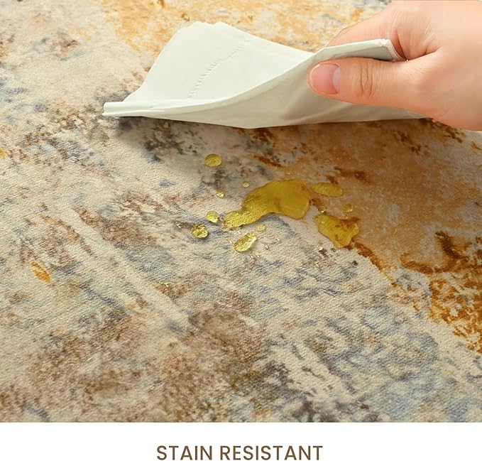 2x6 Beige Rug Runners for Hallways Kitchen Runner Rug Non Slip Washable Tan - Image 8