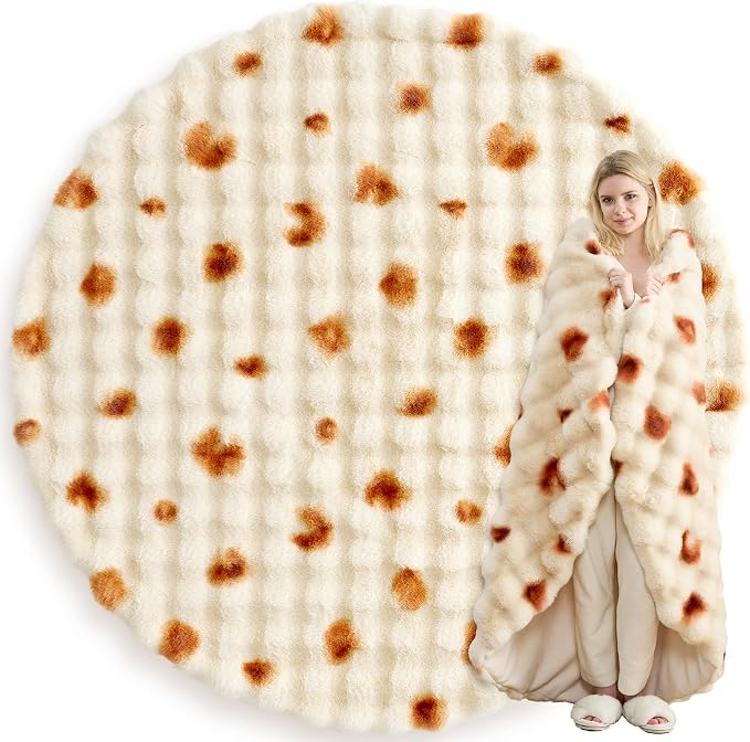 Cozy Bliss Burrito Faux Fur Throw Blanket - Image 2