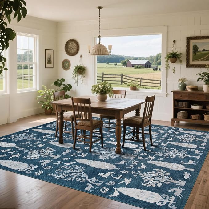 Washable Rugs 8x10 Area Rugs for Living Room, Dining Room- Large Ultra Soft - Image 7