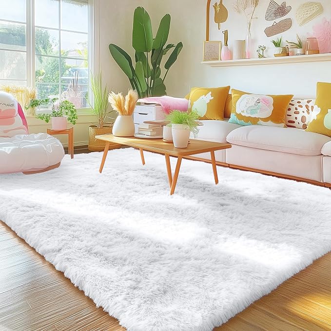 OLANLY 5x6 Area Rugs for Living Room Bedroom, Machine Washable Soft Fluffy - Image 3