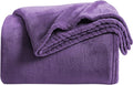 KMUSET Super Soft Throw Blanket Premium Silky Flannel Fleece Twin Size Purple by COZYBLANKETHappyHomeLife
