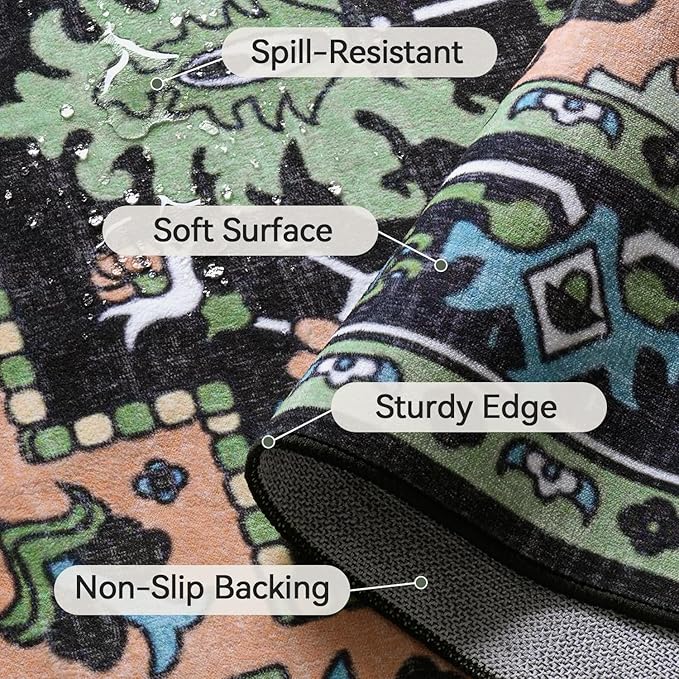 Lofus 6x9 Washable Area Rugs, Large Area Rug - Image 6