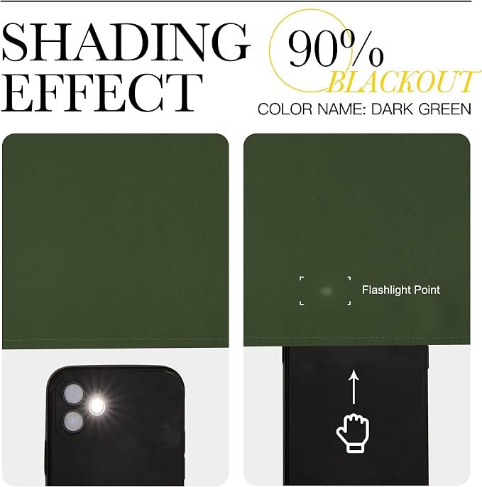 NICETOWN Dark Green Curtains for Bedroom, Grommet Blackout Window Treatments - Image 4
