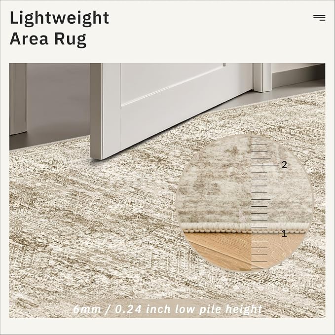 Runner Rug 2'6" x 12' Washable Non-Slip Runner Rugs - Image 8