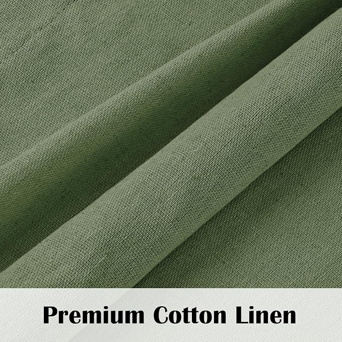 FRAMICS Farmhouse Cotton Linen Curtains - Image 4
