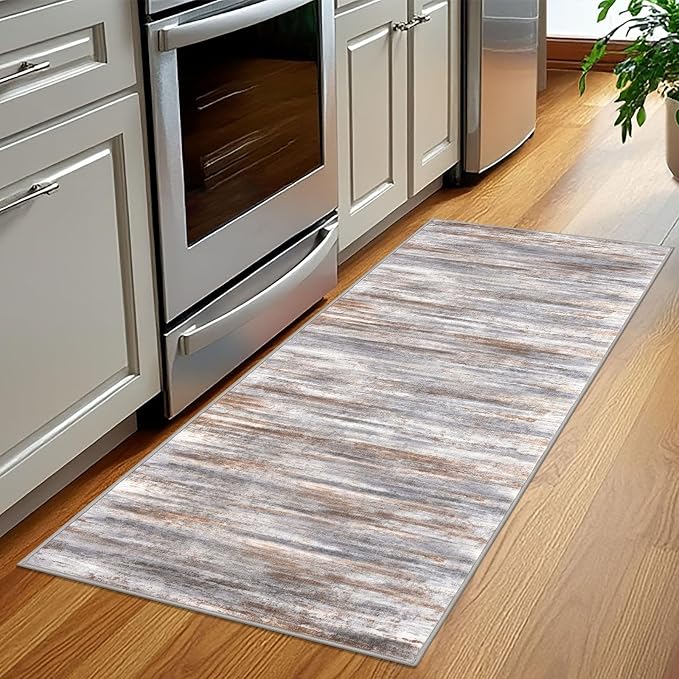 KOZYFLY Kitchen Runner Rug for Hallway Non-Slip Modern Abstract Runner Rug 2x5 - Image 3