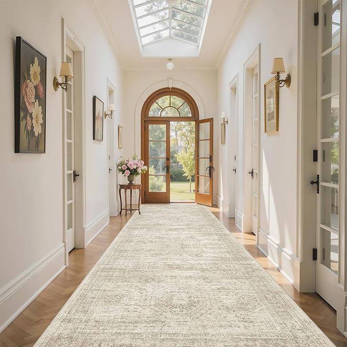 Soalmost 4x12 Wide Hallway Runners: Washable 12ft Runner Rug by Soalmost