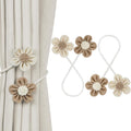 KLOGTSIND Flower Curtain Tiebacks, 2 Pack Boho Curtain Ties Elegant DIY Curtain by KLOGTSINDDirect