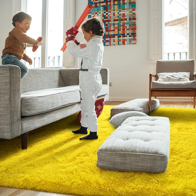 Amearea Premium Soft Fluffy Rug Modern Shag Carpet, 9x12 Feet, Fuzzy Shaggy Rugs - Image 6