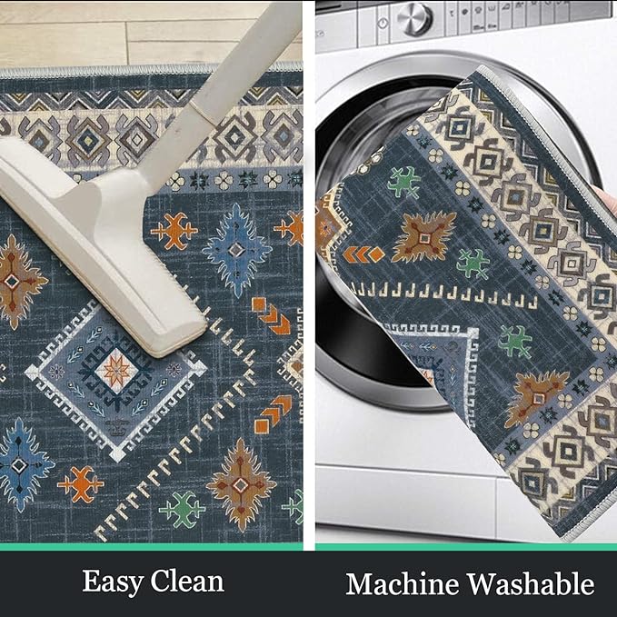 HEBE Boho Kitchen Rug Sets 3 Piece - Image 5