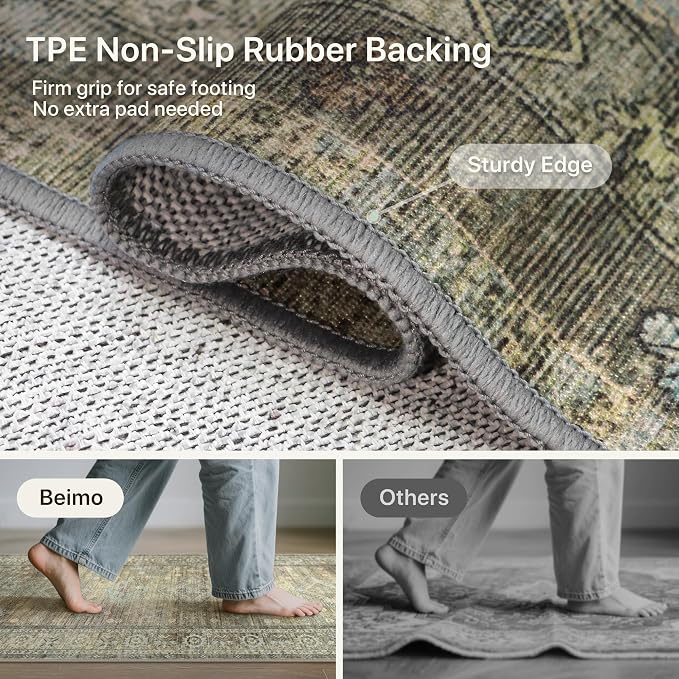 BEIMO Runner Rug for Hallway Kitchen, 2x5 Machine Washable Runners Rug for - Image 7