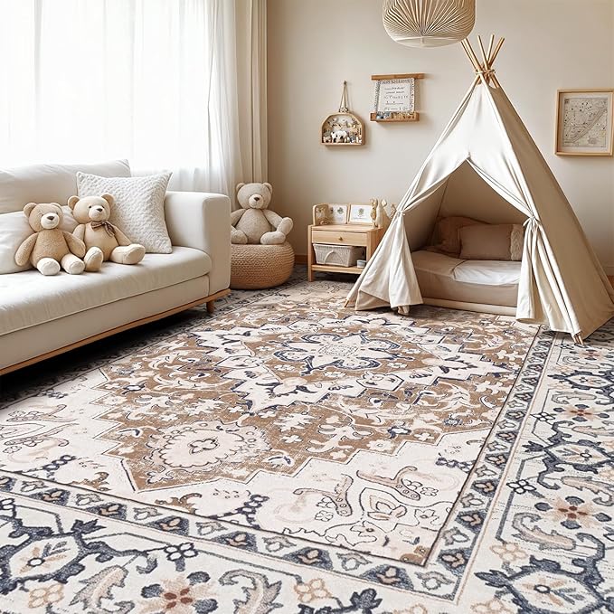 Lofus 6x9 Area Rugs for Living Room, Washable Area Rug, Rugs for Bedroom - Image 3