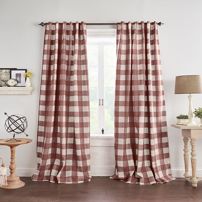 Elrene Home Fashions Farmhouse Living Grainger Buffalo-Check Blackout Window - Image 2