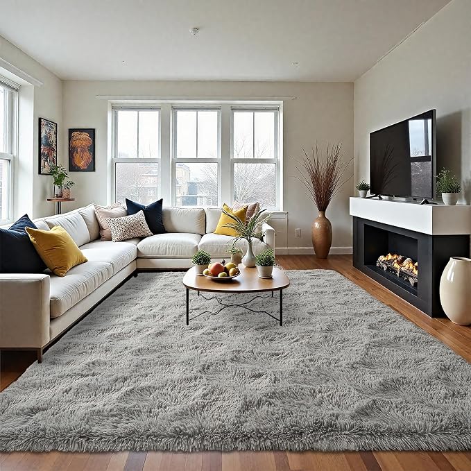 LOCHAS Ultra Soft Indoor Modern Area Rugs Fluffy Living Room Carpets - Image 7